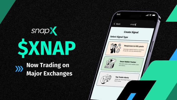 properbartendr's tweet photo. 📢 SnapX has officially launched its native token $XNAP 🟢
A new milestone for the community — with more listings coming soon 👀
🔗 https://t.co/duBNOZPA4P
#XNAP #SnapX #DeFi #Crypto https://t.co/GdBf0gi4MX