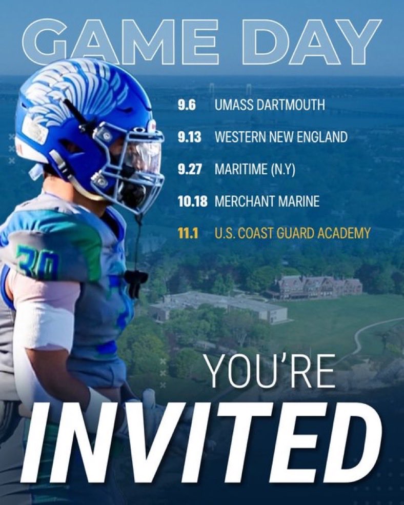 Thank you <a href="/CoachBKelly/">Brad Kelly</a> for inviting me to a game day visit! <a href="/Salve_Football/">Salve Regina Football</a> I can’t wait to come and see your campus and program this Saturday!