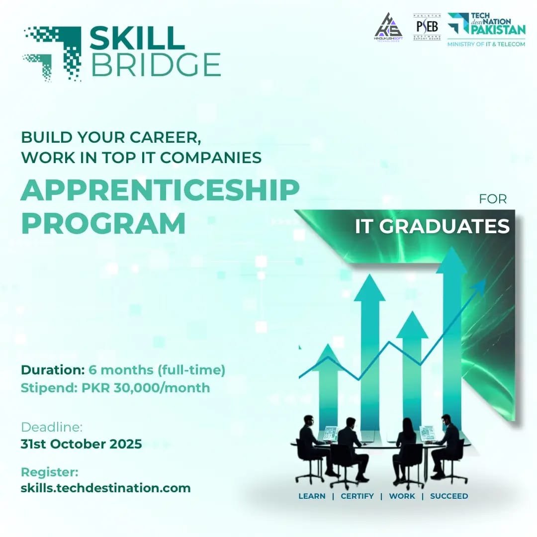 hindukushsoft's tweet image. For the first time in Chitral, HindukushSoft Technologies Pvt. Ltd. is proud to host the PSEB Skill Bridge Apprenticeship Program, a government-backed initiative by the PSEB under the Ministry of IT &amp;amp; Telecom.

#HindukushSoftTechnologies | #PSEB | #SkillBridge | #DigitalPakistan