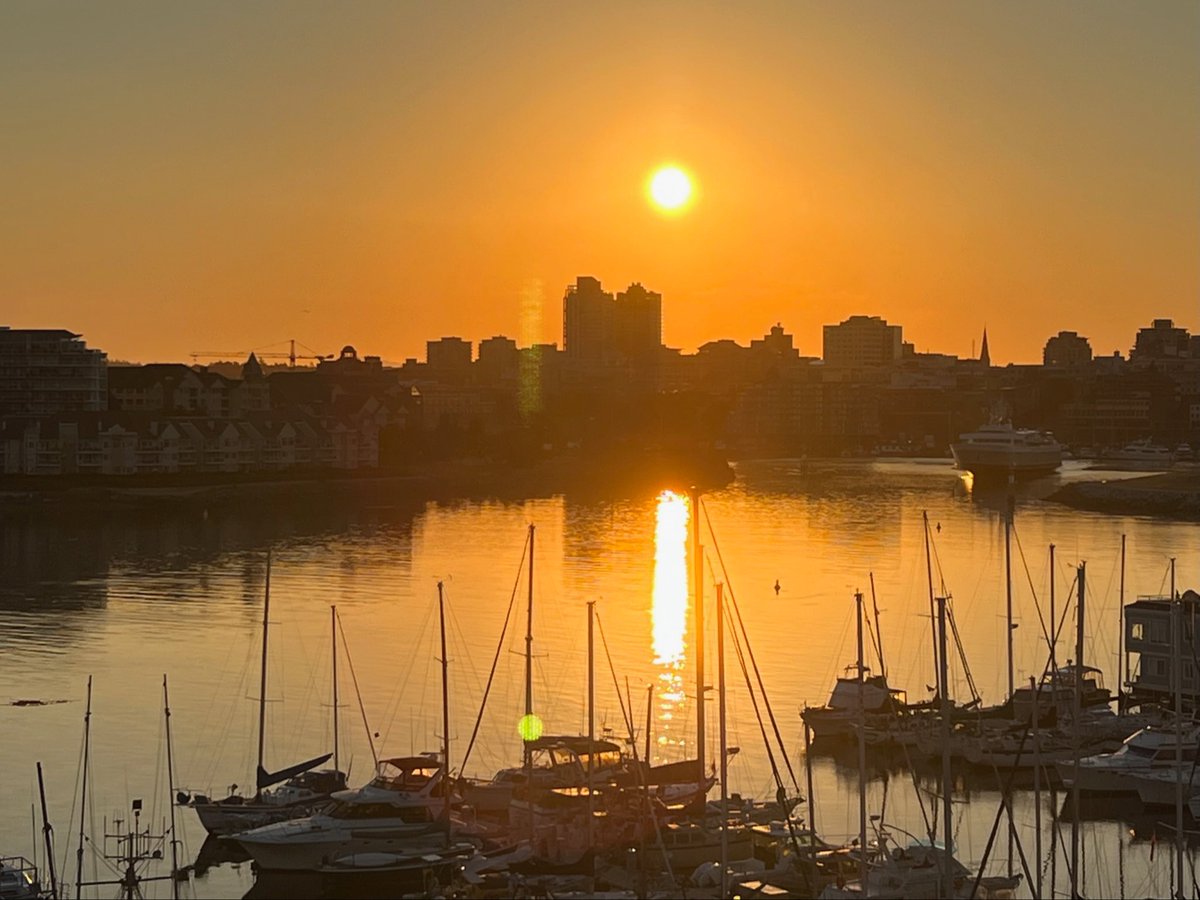 Pierre_Dube's tweet photo. @littlemisslee23 Just for your eyes’ pleasure! Sunrises and sunsets over Victoria harbour in BC, Canada.

And congrats on the promo! https://t.co/sZfT4lt4gS