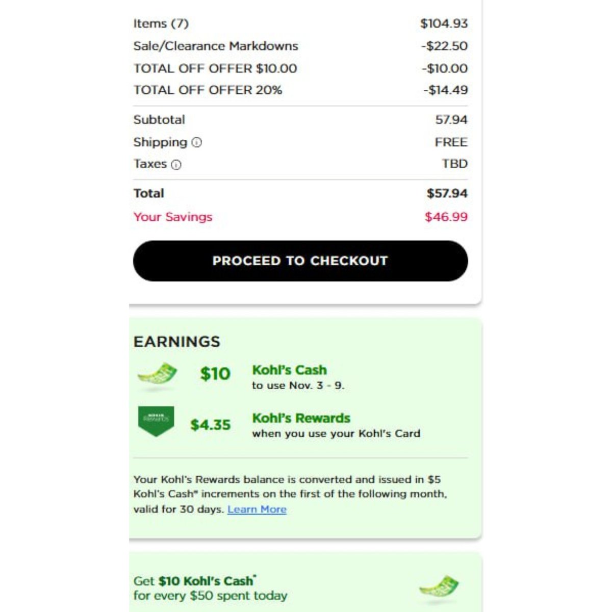 PriceErrors's tweet photo. 👍THE BIG ONE  PROMOS STACKING! 

 BUY ONE GET ONE HALF OFF 

+ $10 OFF $50 

+ 20% OFF 

+ $10 KOHLS CASH FOR EVERY $50 SPENT

+ $5 KOHLS CASH WITH STORE PICK UP 

 USE CODES - GET10 &amp; GOSHOP20

🔗 Link - https://t.co/6tgpxbDa5c ad https://t.co/vrr12pn8iS