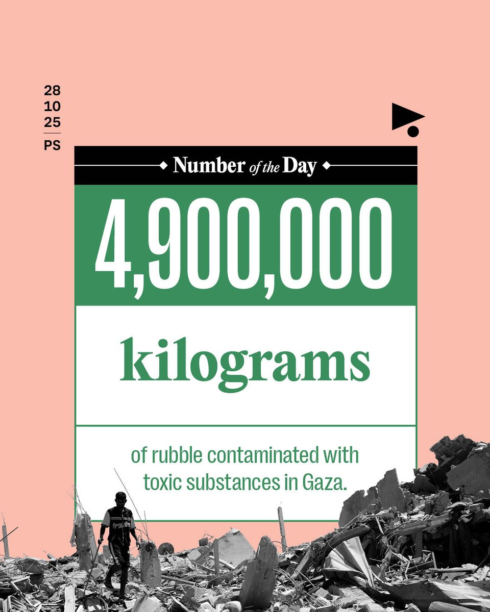 MegaphoneNewsEN's tweet image. The United Nations Satellite Center (#UNOSAT) revealed that the genocidal war on #Gaza produced approximately 61.5 million tons of rubble, including 4.9 million kilograms of contaminated material. Asbestos poses the greatest health risk as it causes various forms of cancer. It…