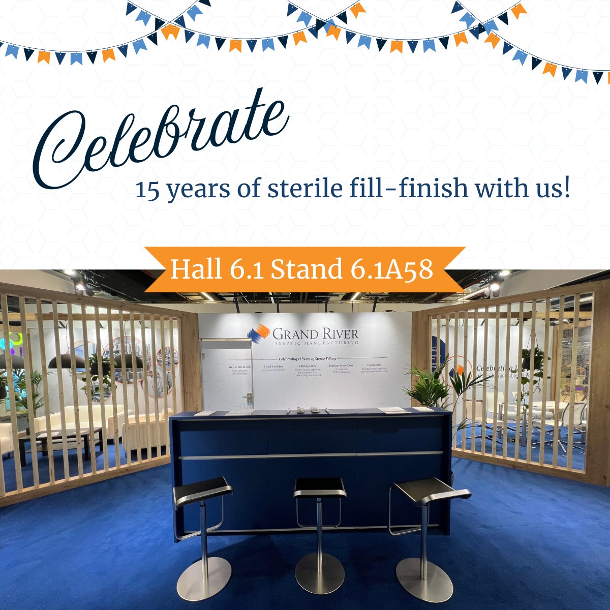 We are proudly marketing our latest milestone—15 years of sterile fill-finish! Make your way to hall 6.1 stand 6.1A58 at CPHI Frankfurt and share what milestones you are celebrating this year!

#CPHIFrankfurt2025
