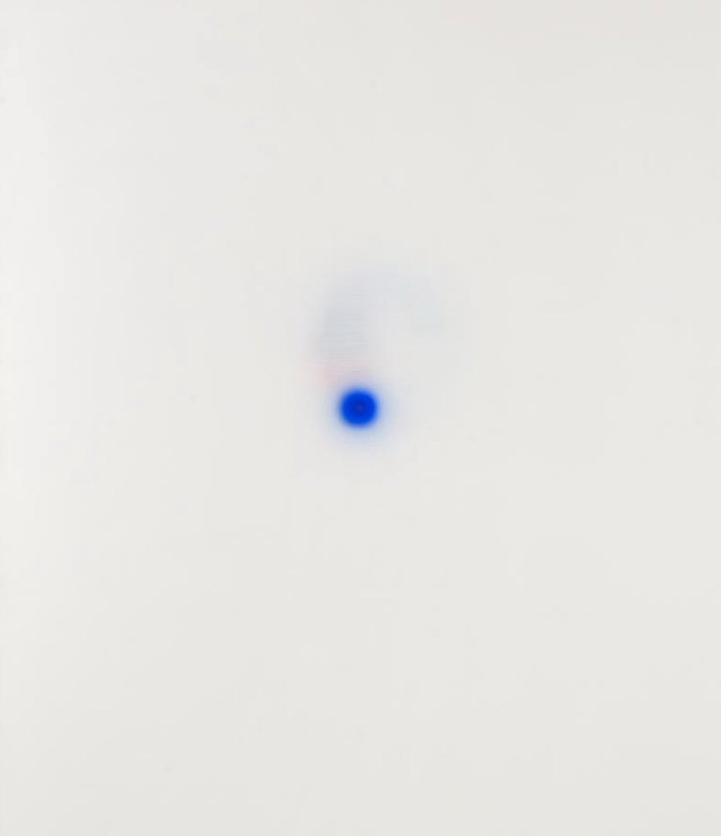 ArtButSports's tweet image. Blue Spot, by Bernard Cohen, 1966