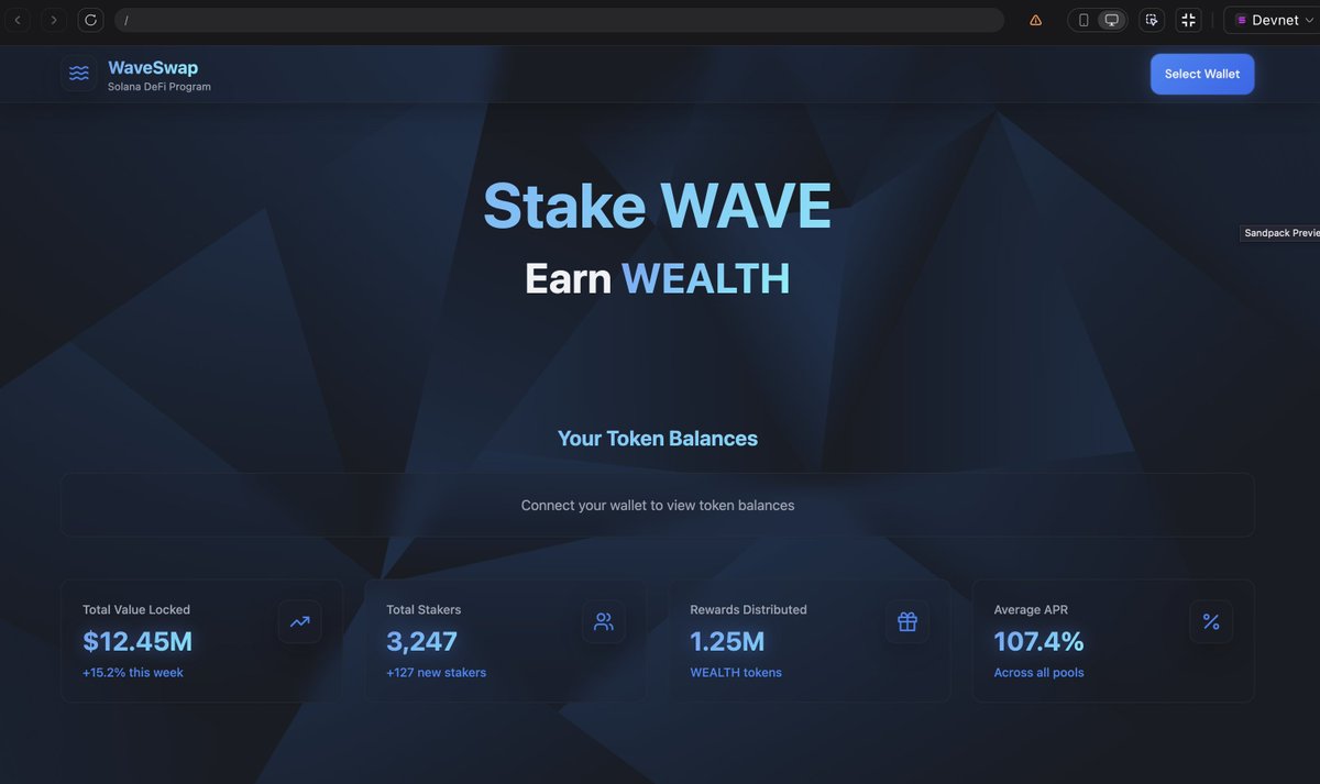 securethebagfun's tweet photo. WaveSwap v1 devnet launch preparation:

- switch your wallet to developer mode &amp; connect to devnet
- go to your wallet browser and request a devnet $SOL airdrop from the link below: https://t.co/8dhVcoCvcl