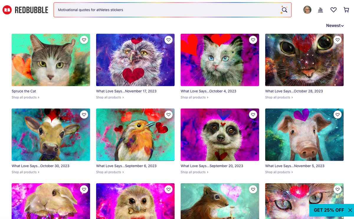 • If you are looking for great gift ideas, go to my RedBubble page, chock full of my illustrations created with love for you to purchase as throw pillows, tote bags, coffee mugs and more. redbubble.com/people/catsint…