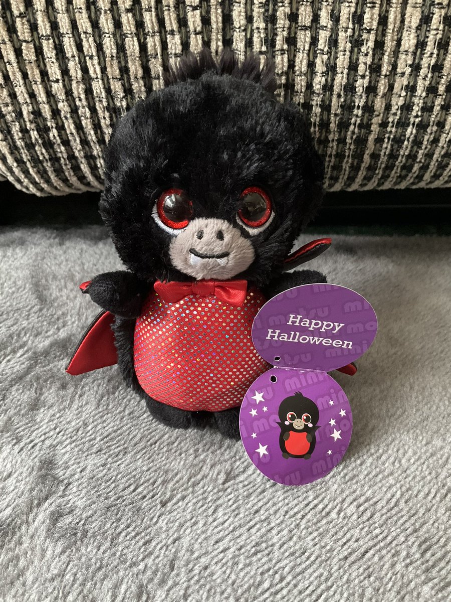 SJW2271's tweet image. Happy Halloween from Rilla! #MiniMotsu #plushiesoftwitter