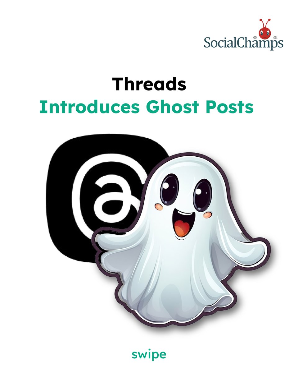 socialchamps's tweet image. Not every thought needs to be permanent to have impact.
With Threads’ new Ghost Posts, we’re entering an era where authenticity &amp;gt; aesthetics where ideas can live in the moment and still spark real connection.

#Threads #SocialMediaTrends #DigitalCulture #Innovation #SocialChamps