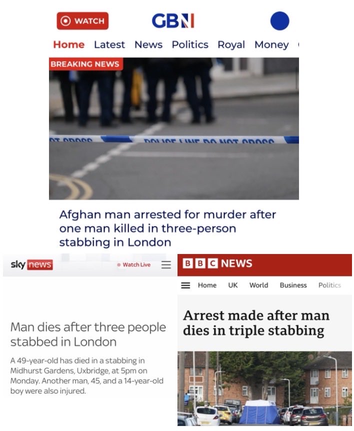 Alexarmstrong's tweet image. Why won’t Sky and the BBC report the full headline?