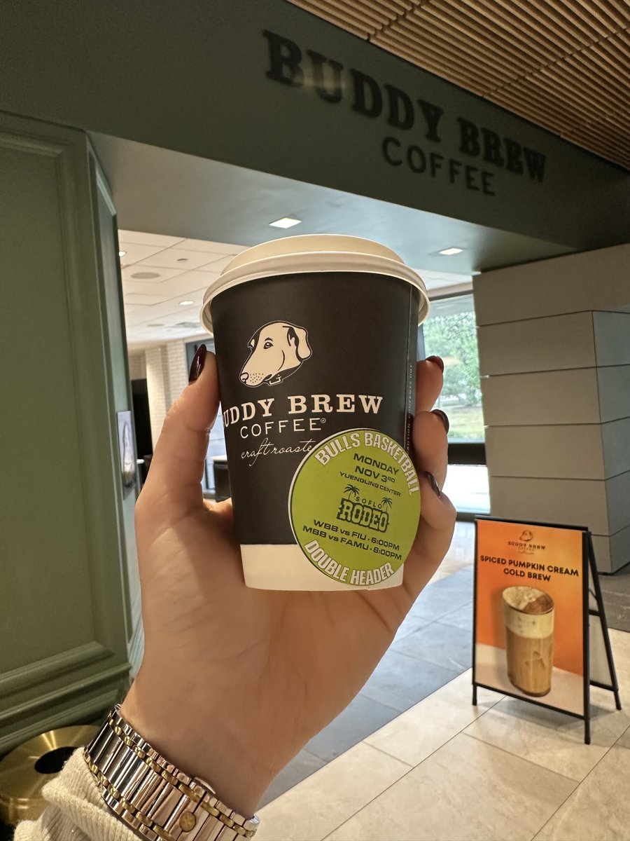 Coffee’s on us! Grab your free Buddy Brew today between 11:45–12:15 p.m.