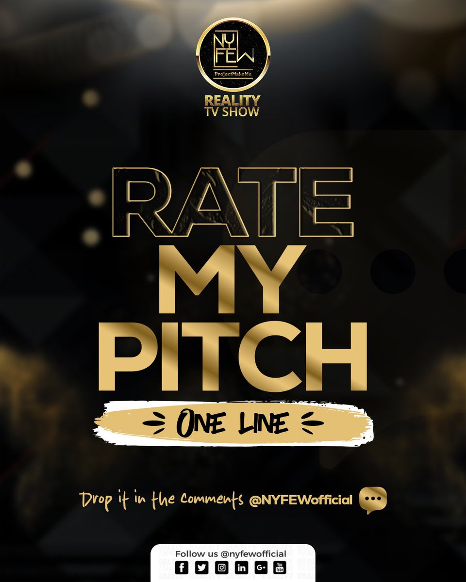 NYFEWofficial's tweet image. One line. One shot. One impression.
Drop your best elevator pitch below and tag that brand or company you’ve been eyeing 👀

Let’s see who’s bringing clarity, confidence, and connection in just one sentence.

#pitchthread #projectmakeme #nyfew