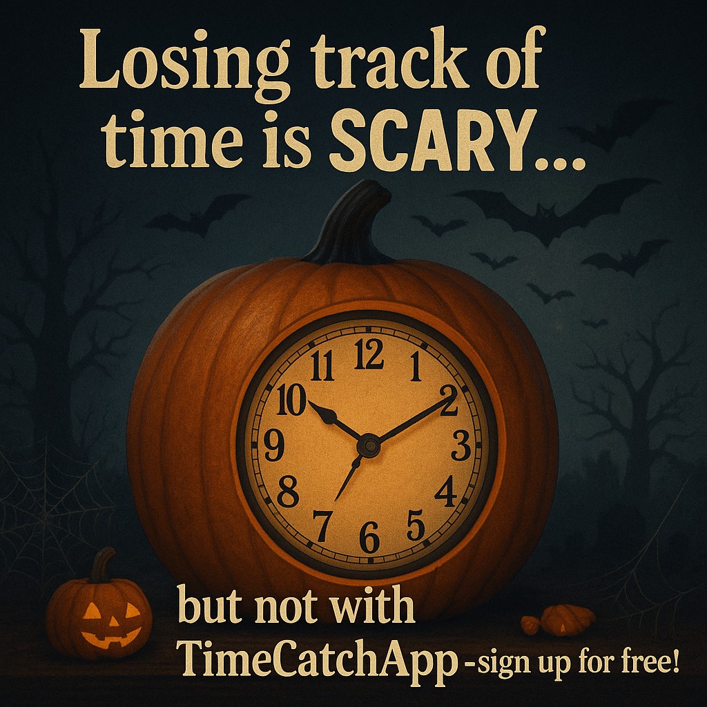 TimeCatchEasy's tweet image. 👻Losing track of time is SCARY… but not with TimeCatchApp! 🎃

🕸️No tricks here—just the treat for tracking hours, managing projects, and invoicing with ease. ✨

👉 Sign up now for FREE at timecatchapp.com 

▪️▫️▪️ 
#Halloween #SmallBusiness #TimeTrack #Contractor