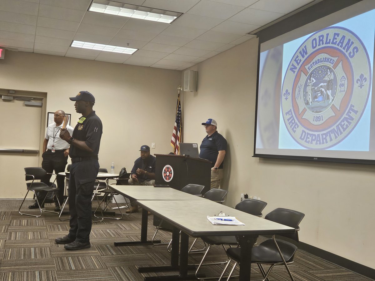 Delta_Utilities's tweet photo. Thank you to the @NOLAFireDept for sharing important fire safety and emergency response reminders during our Quarterly Safety Meeting. Thanks to Delta Utilities team members for keeping safety at the core of all that we do!

#DeltaUtilities #SafetyFirst #FireSafety #EmergencyPreparedness #TeamWork #QuarterlySafetyMeeting #CommunityPartnership #SafeWorkplace