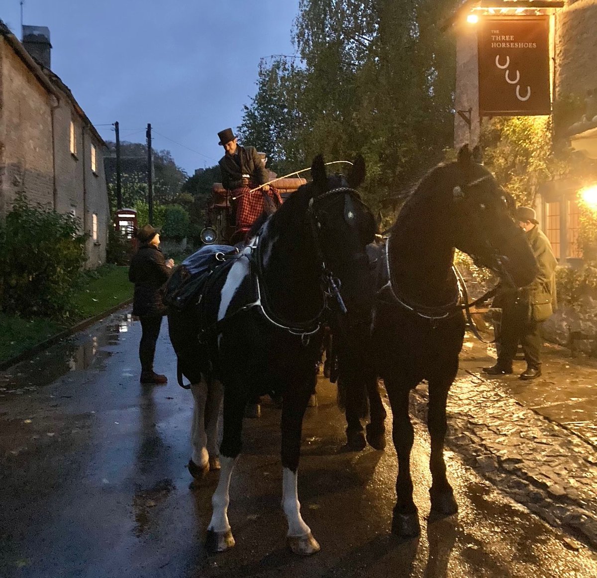 Seeing this in the evening light in the village made me think I'd gone through a time slip.