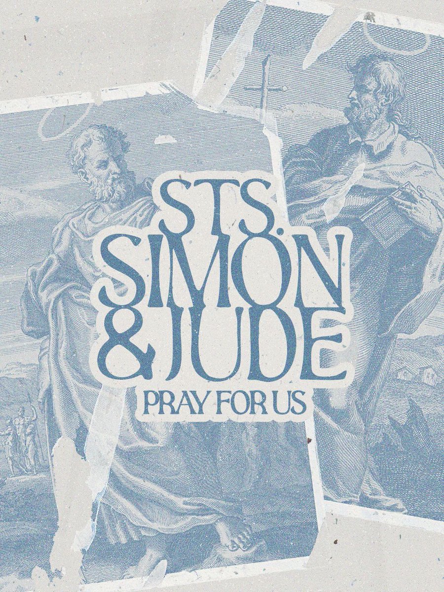 LifeTeen's tweet photo. Saints Simon and Jude followed Jesus closely, learning His heart more deeply each day. Ask for their intercession today to draw you nearer to the Friend we all have in Jesus!
St. Simon and St. Jude, pray for us! 💙
#LifeTeen StJude #StSimon https://t.co/x3ucEhsdTa