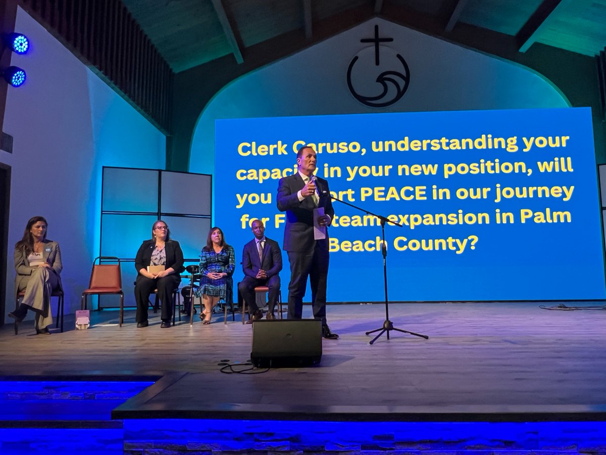 ClerkPBC's tweet image. Clerk Mike Caruso (@RepMikeCaruso) joined PEACE Palm Beach County’s Community Problems Assembly on Monday, sharing how the Clerk’s office is #HereToHelp their mission of tackling local challenges and supporting residents. Working together for a stronger #PalmBeachCounty!