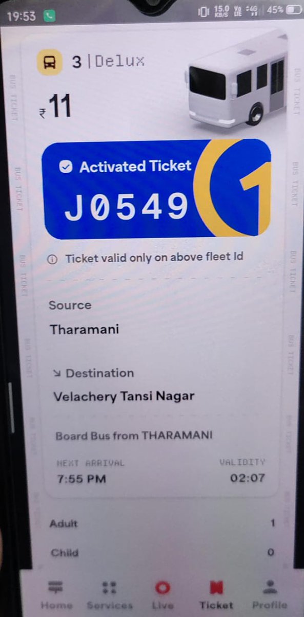 AshokKpc's tweet photo. @Chennai_One Today I booked ticket using QR. But the app could not detect the route. So, I entered the route number manually. Even though it was a normal bus, the app charged me deluxe fare. In the above situation, why don't you make it possible to select the bus type in app? https://t.co/OK05I7OPCJ