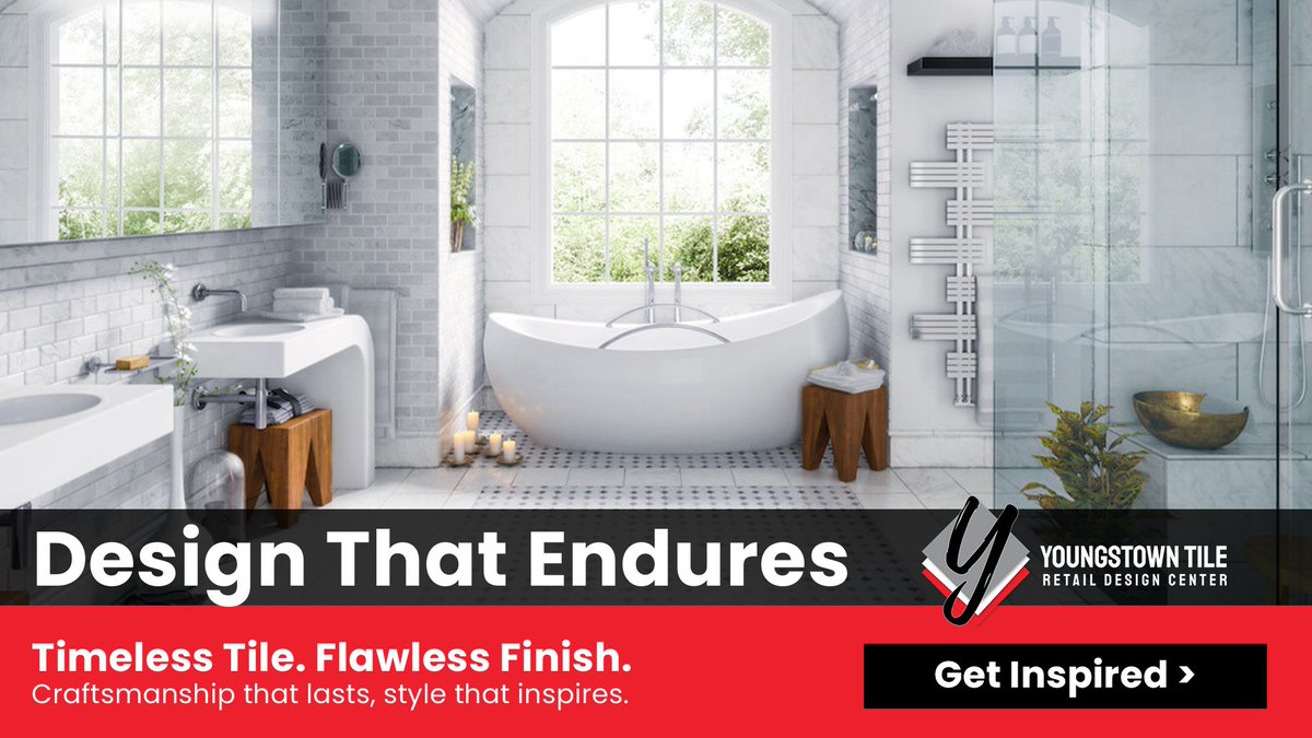 yttinc's tweet photo. Choose timeless designs, that will last for decades.
At Youngstown Tile Retail Design Center, every detail reflects craftsmanship that lasts and style that inspires. ✨
https://t.co/zUZhNYqYbV

#TimelessDesign #YoungstownTile #CraftedToLast https://t.co/DFMOjGfk4p