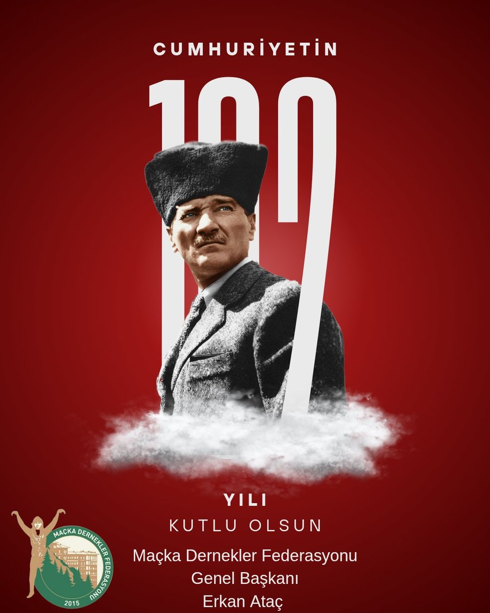 MackaDerF's tweet photo. Cumhuriyet fazilettir...

Cumhuriyetimizin 102.yılı kutlu olsun! 

Maçka Dernekler Federasyonu
Genel Başkanı
Erkan Ataç https://t.co/bJQCDfe1N4