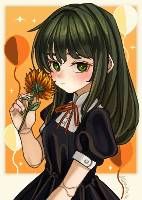 Today is my birthday! Last year for my birthday I drew OC "Sphene," so reposting it for a look back! Still my favorite OC doll girl. #OCArt