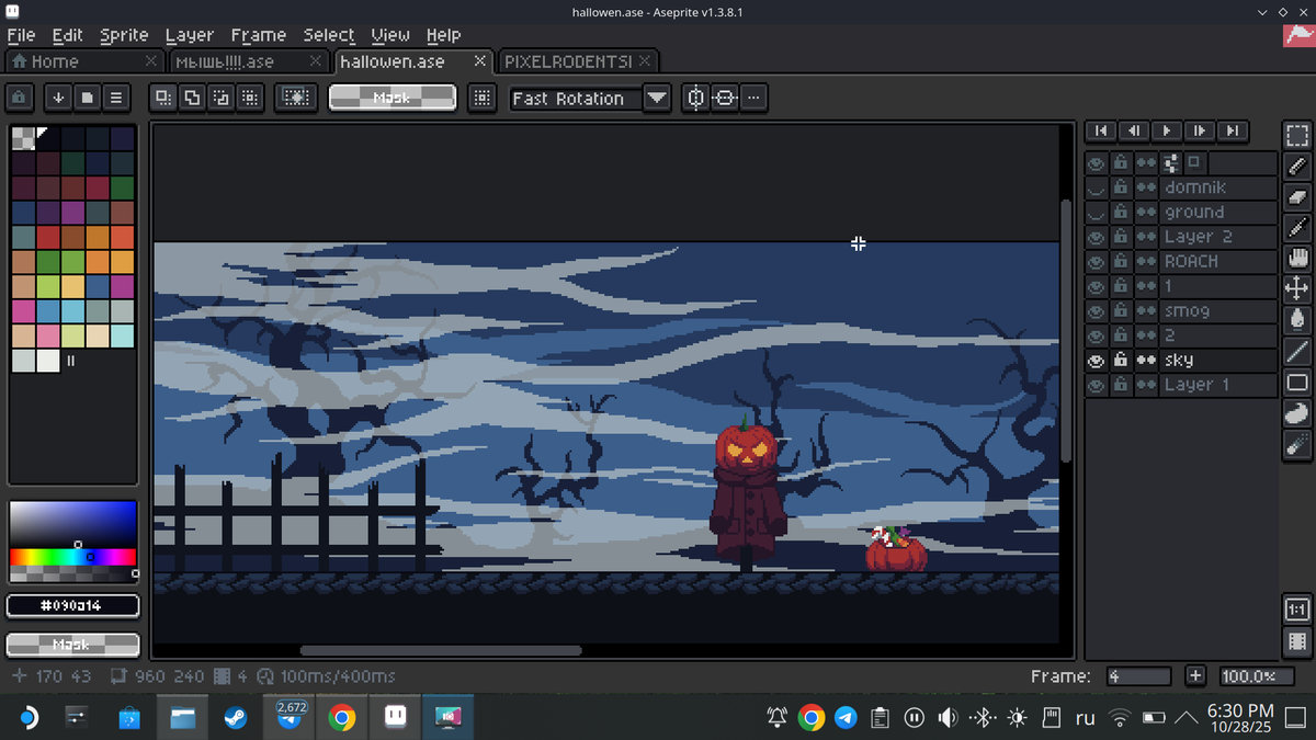 just_pixelart's tweet photo. Just some random screenshots from my current project🧡
Glad to be a part of PIXEL RODENTS 🐹🐭
#pixelart #indiegame #pixelartist https://t.co/rsMtFH2P4O