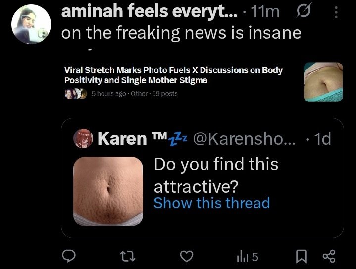 utd_littleB's tweet photo. @KarenshowTm I think you over did it Karen everyone talking about this now 😭😂 https://t.co/RvlvjVNX8u