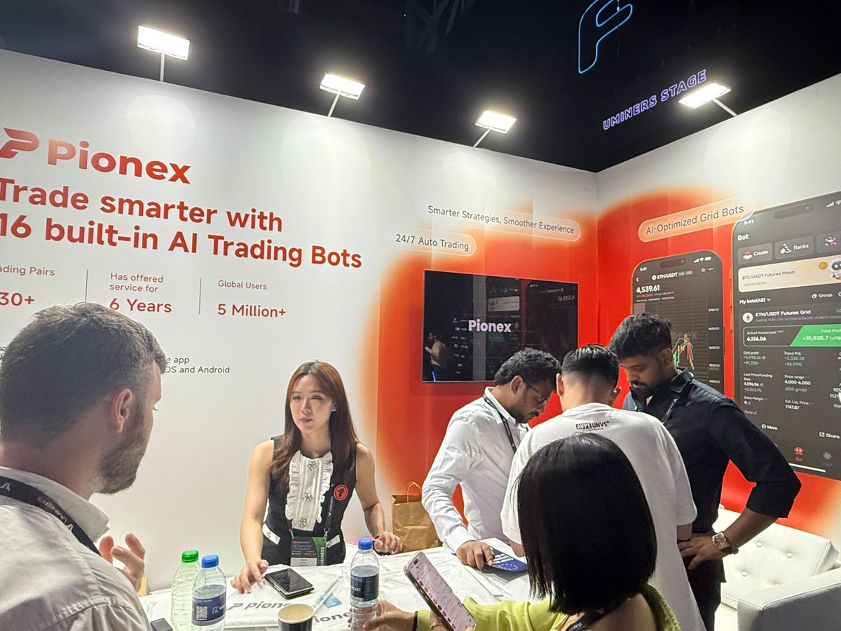 Catch us at Pionex Booth S14 at #BlockchainLife2025! 🚀 <a href="/BlLife_Forum/">Blockchain Life 2026</a>
A hub to explore cutting-edge crypto tools, connect with fellow innovators, and discover why Pionex is shaping the future of blockchain trading.⚡️️
#Pionex #BlockchainLife2025 #PionexAtBlockchainLife