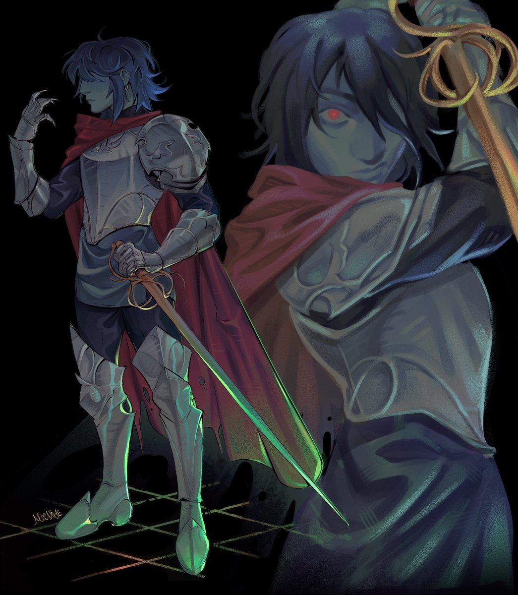 m1rafaye's tweet image. The Knight (1/3)
#deltarunefanart