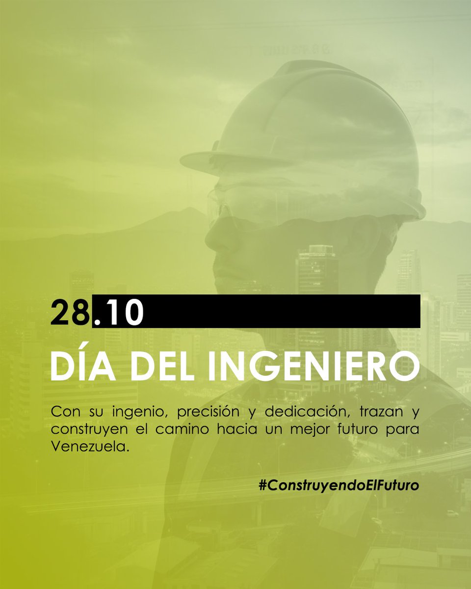 ffabucv's tweet photo. Con su ingenio, precisión y dedicación trazan y construyen el camino hacia un mejor futuro para Venezuela 📐✏️

¡Feliz día del Ingeniero! 🇻🇪 https://t.co/mKFvrYtMI4