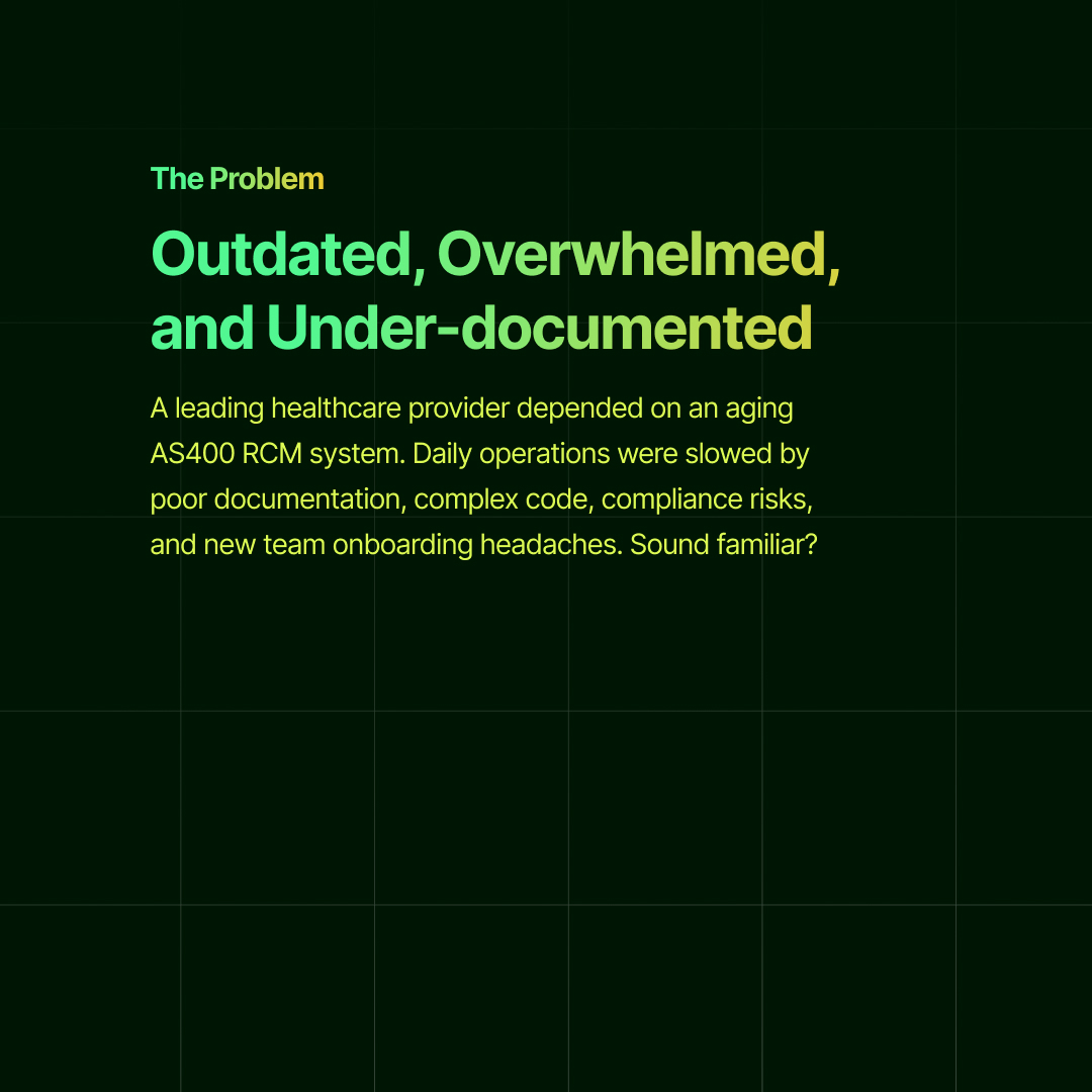 nalashaa's tweet image. Unlock real results from legacy healthcare IT! Discover how documentation and automation transformed this AS400 environment into a powerhouse of efficiency.

Read the Full case study: nalashaa.com/portfolio/as40…

#HealthcareIT #AS400 #ProcessAutomation #DigitalTransformation