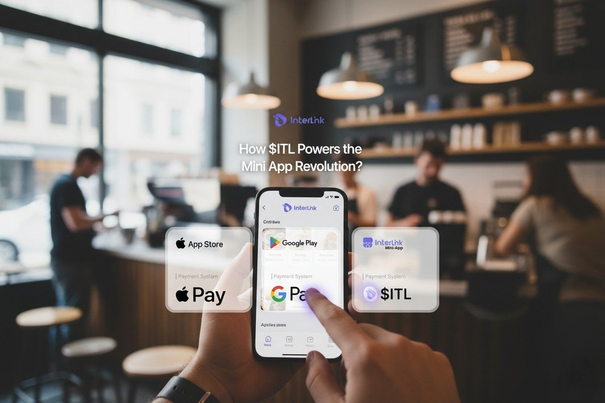 hsynyucl's tweet image. 🚀 InterLink ile Ödeme Geleceği!
​Mini uygulama devrimine $ITL güç veriyor. 
💡 Gerçek hayattaki ödeme senaryolarını dijitalleştiriyor, App/Play Store fark etmeksizin entegrasyonu basitleştiriyoruz.
​Teknoloji ve inovasyon #InterLink ile birleşiyor. #MiniApp #ITL #AI #ITLX #Web3