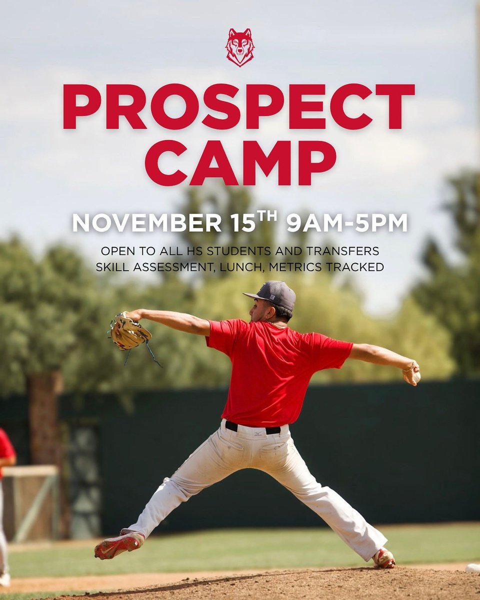 Grab your spot! 

November 15th | 9am-5pm

Open to all current high school students and transfers. 

Skill assessment, lunch, and metrics provided. 

For registration and information, email: nick.chittum@sulross.edu.