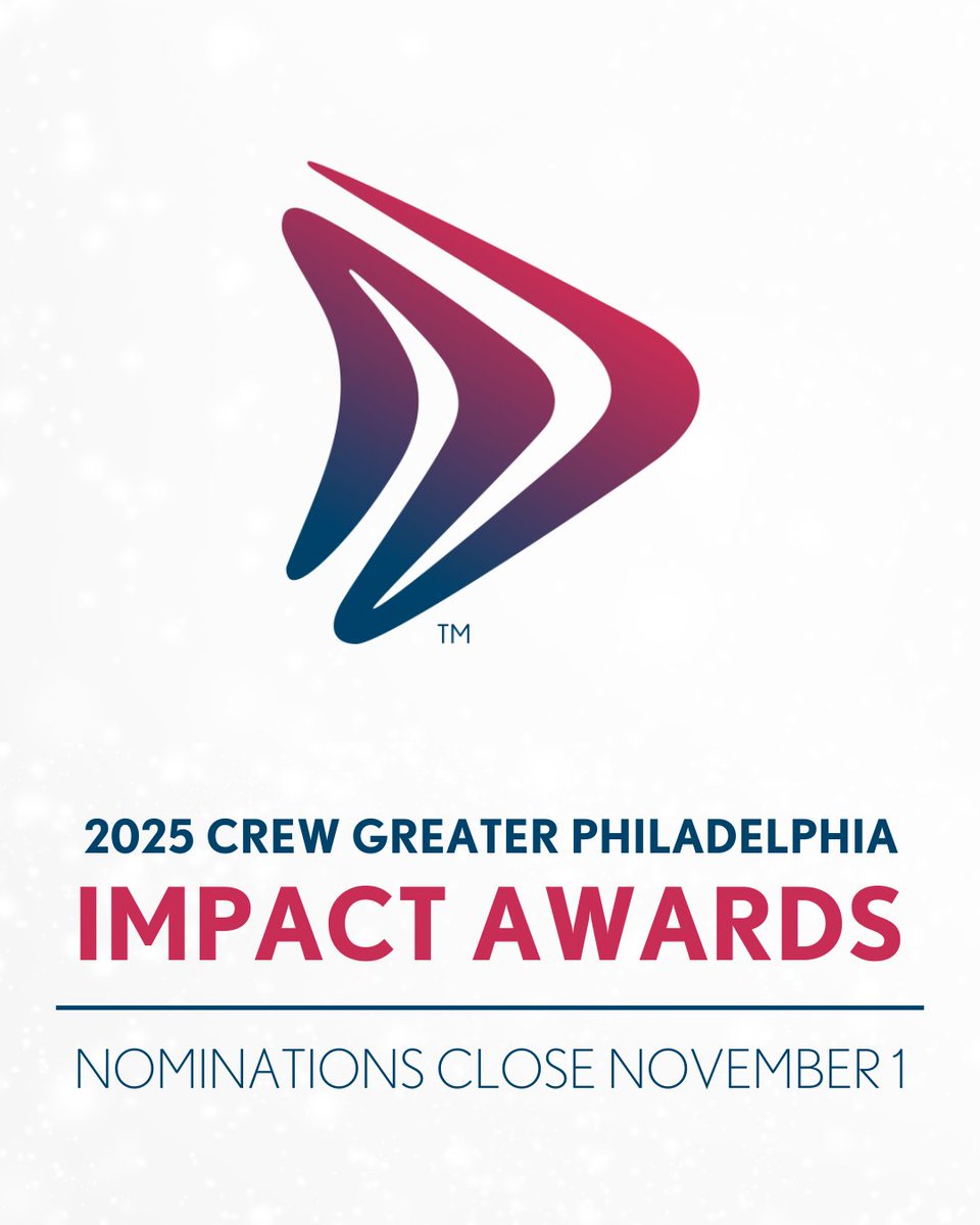Our annual awards showcase the power of networking and demonstrate our support of the community. Know a member who shows unwavering commitment to our mission and values? Nominate them today!   ow.ly/LQYq50Xj4uo

#GreaterWith#CREW #GreaterMeansAll #CREW_GtrPhilly