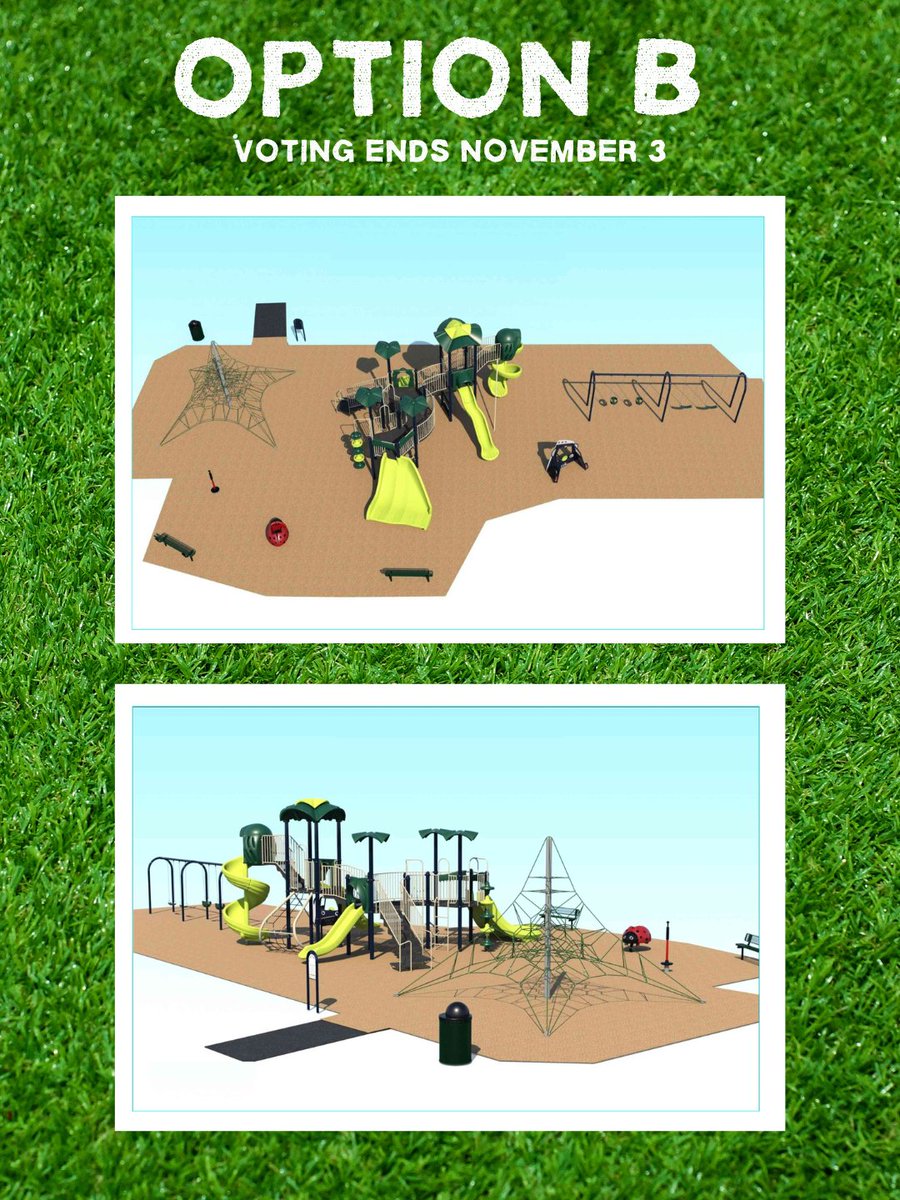 herndonparks's tweet image. 🏞️ Herndon, we need your input!

Help choose the next Harding Park Playground design 

🗳️ Vote here: surveymonkey.com/r/HardingPlay2…

Deadline: Nov 3

⚠️ Comments won’t count — you must complete the survey!
#HerndonParks #ExplorePlayBelong #HardingPark