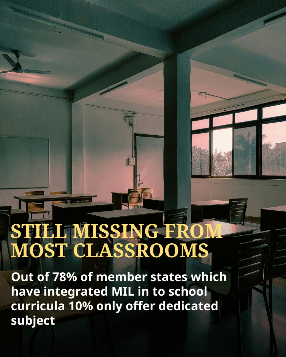 UNESCO_Addis's tweet image. Media and Information Literacy is not optional, it’s essential. Most Education systems haven’t yet fully integrated MIL into their national curriculum, including skills like critical thinking, information evaluation and ethical use of technology. #UNESCO #GlobalMILWeek