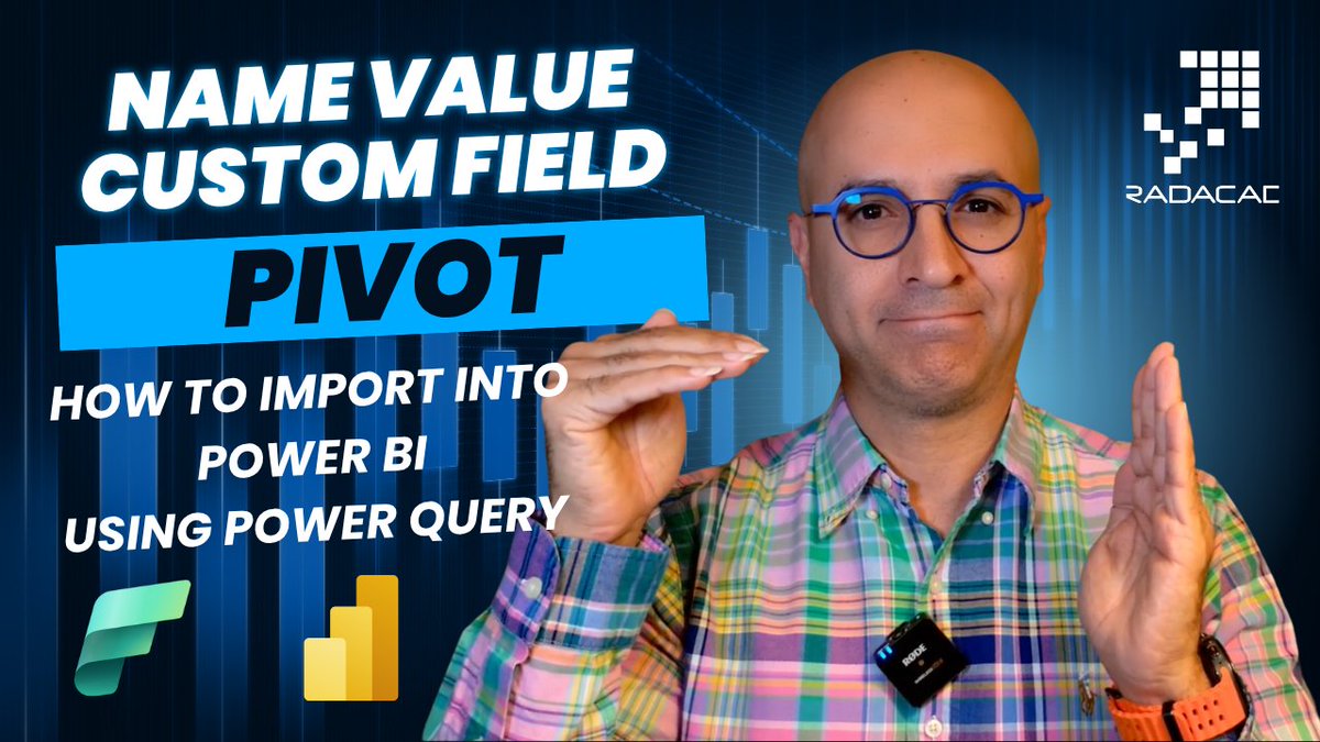 #PIVOT is a very common transformation when you bring Name-Value structured data from systems such as #CRM #ERP #Dynamics #D365, because these columns let you create a custom field, but behind the scenes, they store it as Name-Value.

In today's video, I explained how you can
