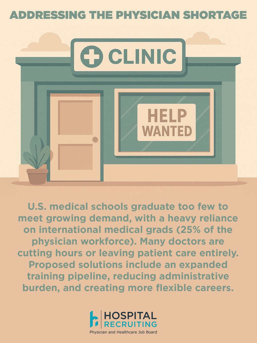 Over half of doctors polled say they're considering retiring early or switching careers altogether. How can we foster a sustainable future for healthcare providers?

#healthcare #doctor #physician #physicianshortage #recruiting #recruiter #hr #physicianrecruiter