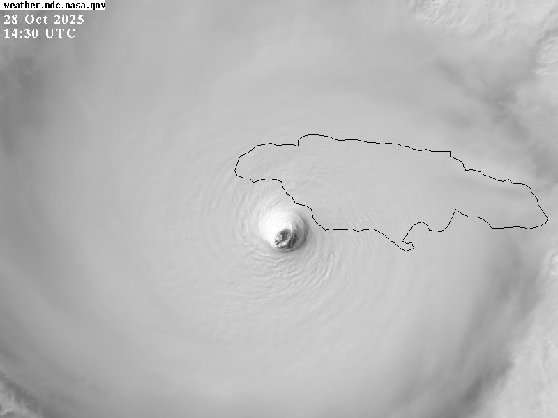 Jamaica is about to witness one of the most powerful hurricane landfalls in the entire Atlantic. #Melissa has winds of 185mph and gust of 200mph, The pressure is down to 892mb! Its impossible to survive if your not in a sturdy structure and even that might fail.