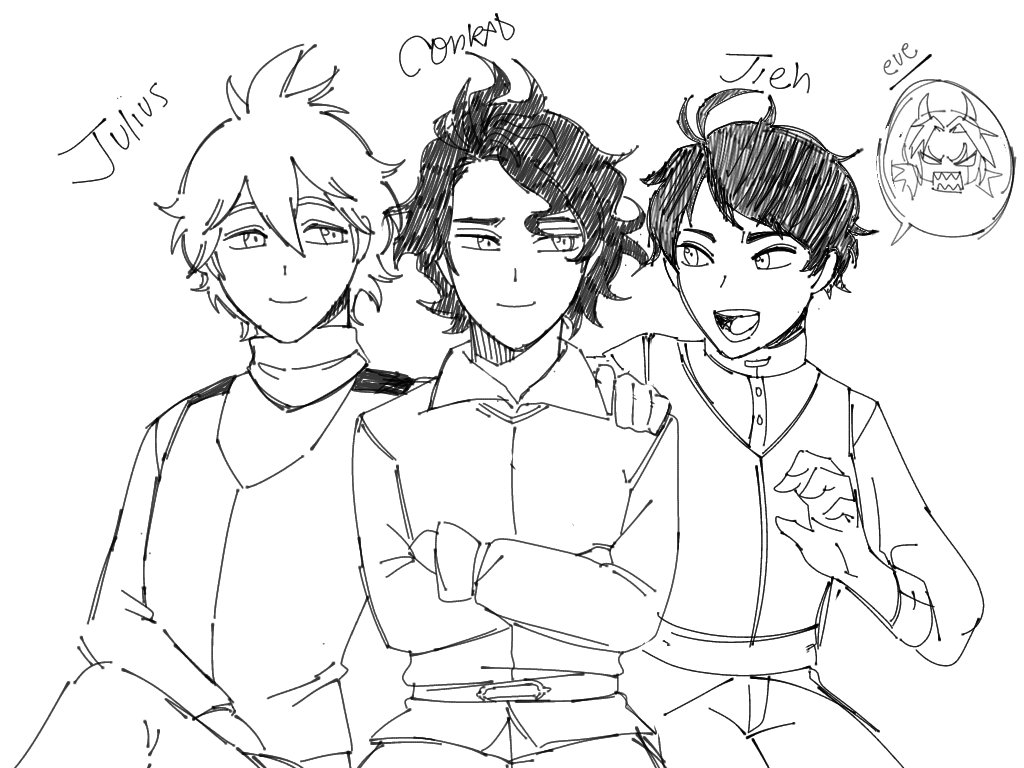 pvnksolar's tweet photo. Desenhei os Goats crianças 😛😎🔫 #BlackClover #Blackcloverfanart https://t.co/KtZ6p7kMx7
