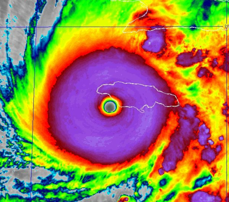 TRGTornado's tweet image. Violent Category 5 Hurricane Melissia is nearing Landfall...