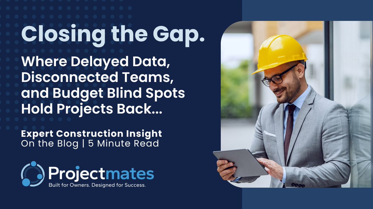 Projectmates's tweet image. In construction, finance often lags behind the field.

Real-time visibility helps Owners spot issues faster and keep budgets aligned with what’s really happening.

hubs.la/Q03QtY--0