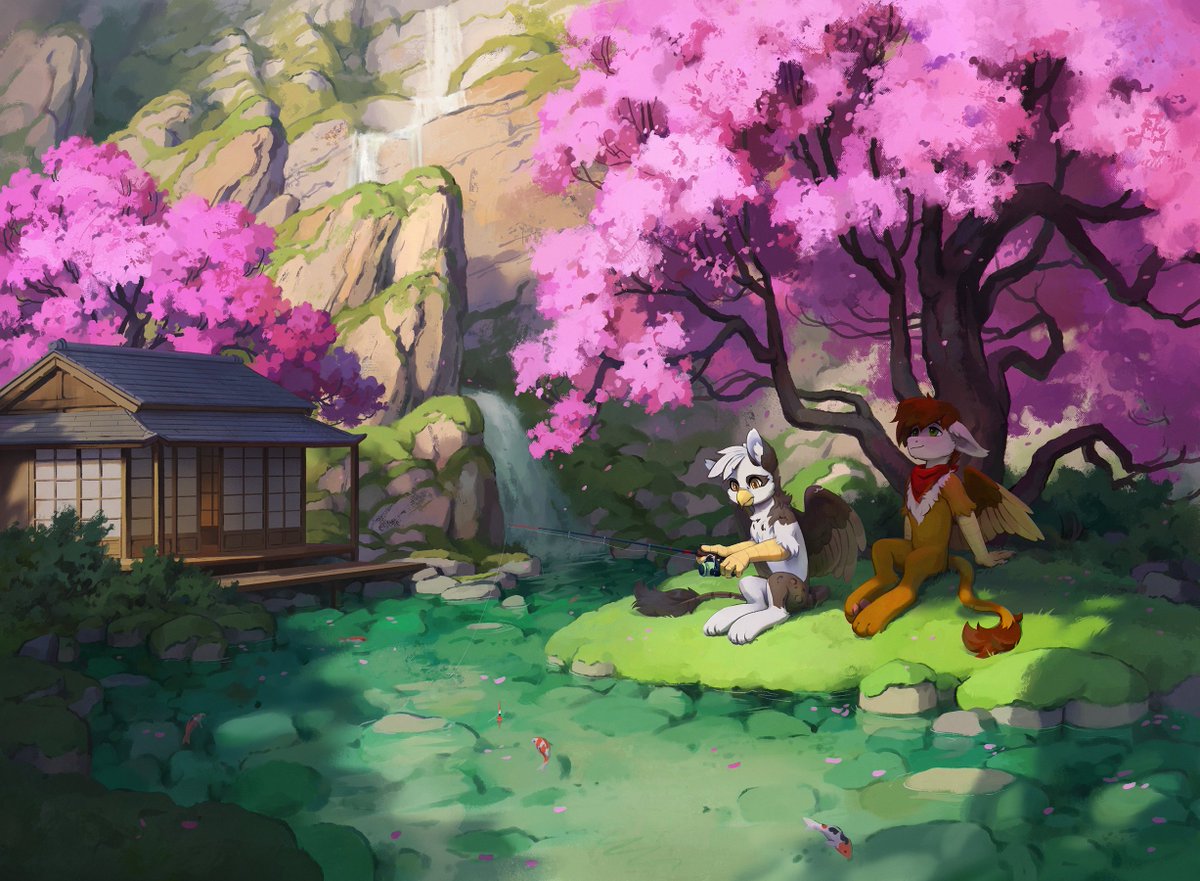 Just a peaceful day  

Cоmmissiоn for OspreayGryphon 🌸