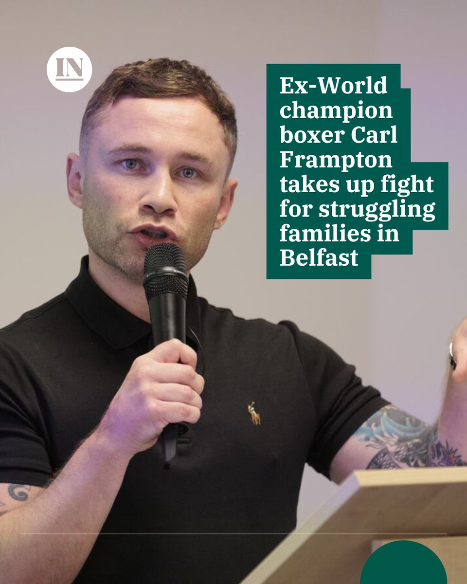 “They’re helping people that need our help.”

Former world champion boxer Carl Frampton has hailed those behind a new education and empowerment centre for struggling families as the “real heroes” of his home city of Belfast.

Read more: tinyurl.com/b49t5y7y