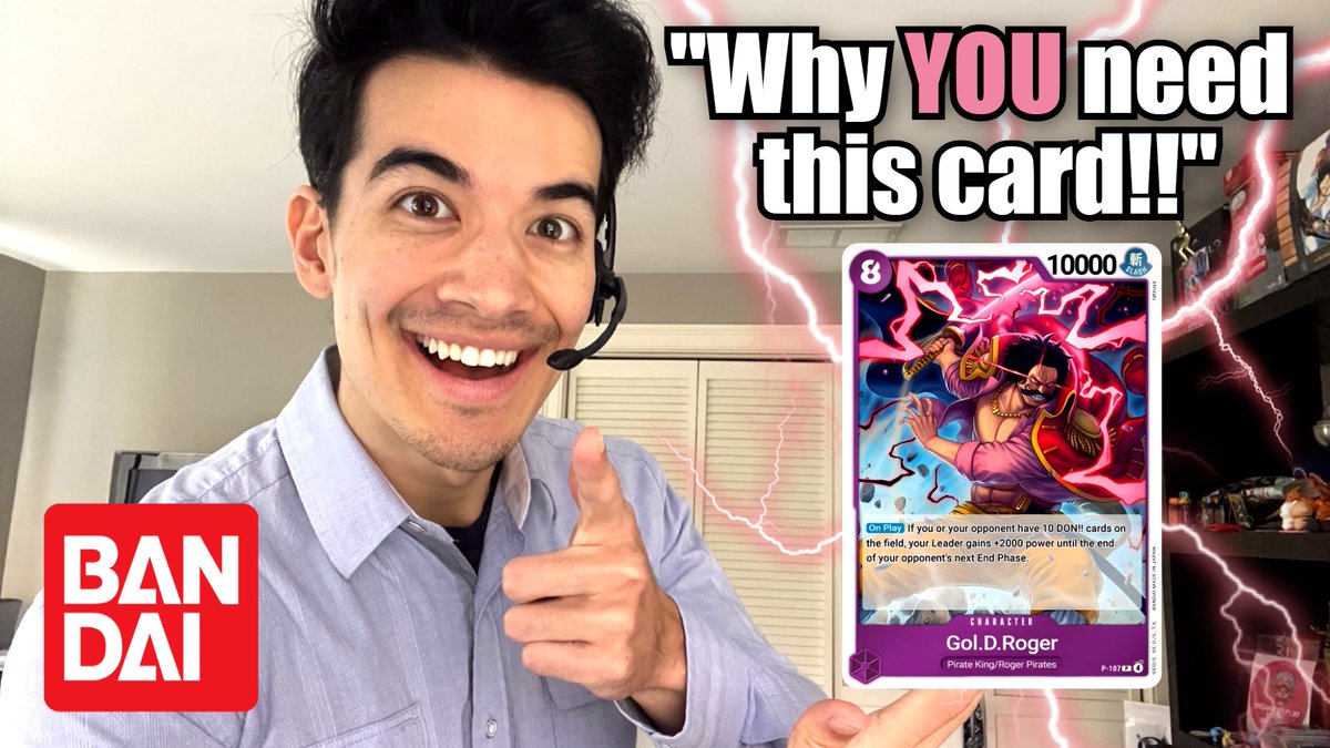 PurposefullyTCG's tweet image. Bandai has released an infomercial to discuss why YOU need the new promo Roger!! Link below!