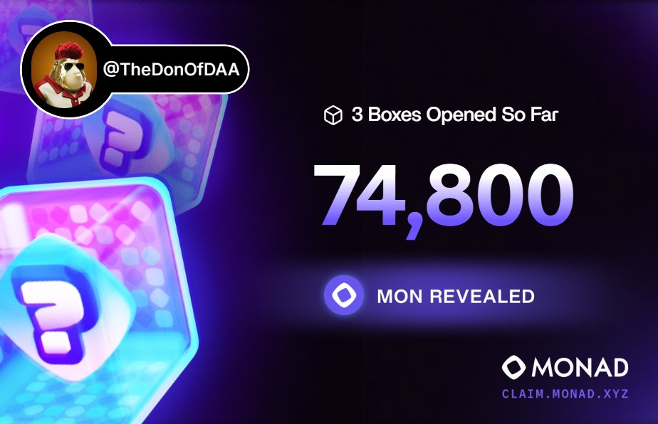 First day of opening, tbh was expecting more based on seeing the allo predictions but we take what we can get. Thank you <a href="/MadLads/">Mad Lads</a> <a href="/monad/">Monad</a>