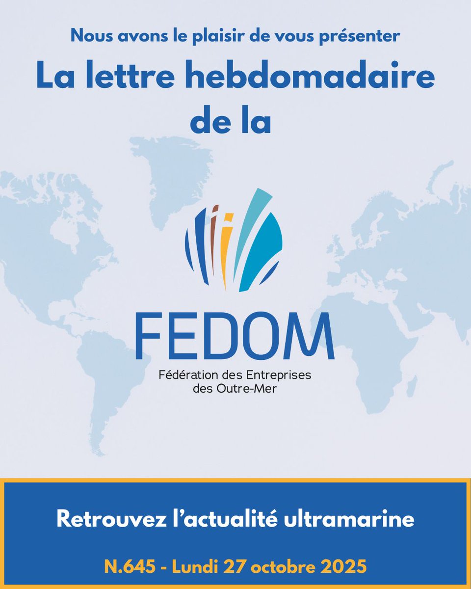 « Dans son édito, @HervéMariton alerte : le projet de Budget 2026 prévoit des coupes massives pour les entreprises ultramarines.
 👉Réduction des exonérations #LODEOM
 👉Peu de concertation
 👉Appel à la mobilisation collective
Lire la #LH n°645 – 27 oct 2025 🔗
#OutreMer