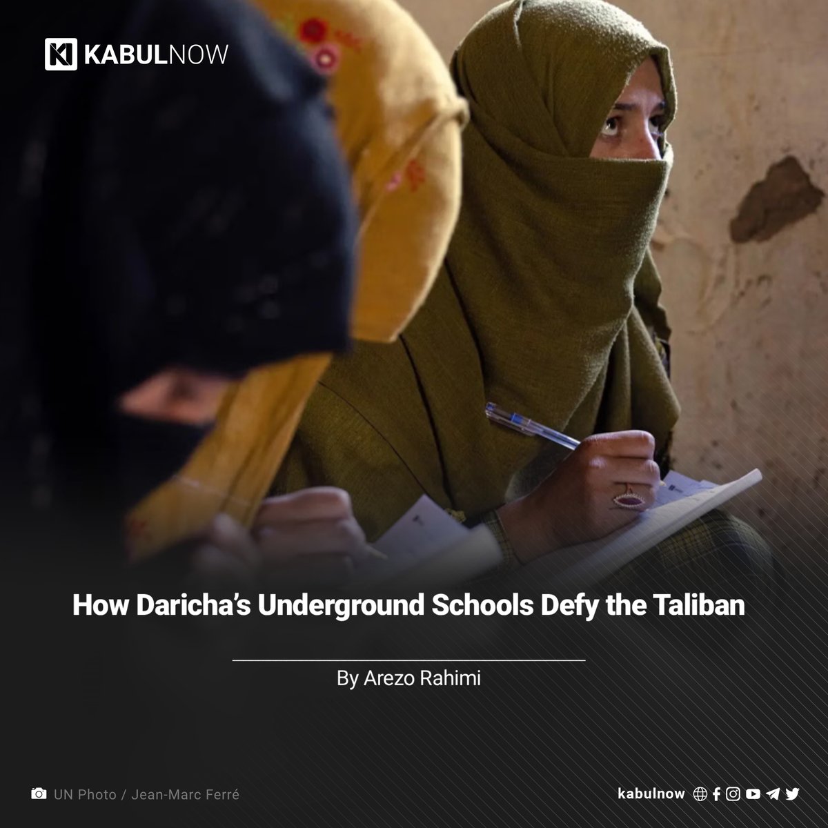 Where education is banned, Daricha’s secret schools keep hope alive for girls forbidden to learn under Taliban rule, writes Arezo Rahimi.

Read here: kabulnow.com/2025/10/how-da…