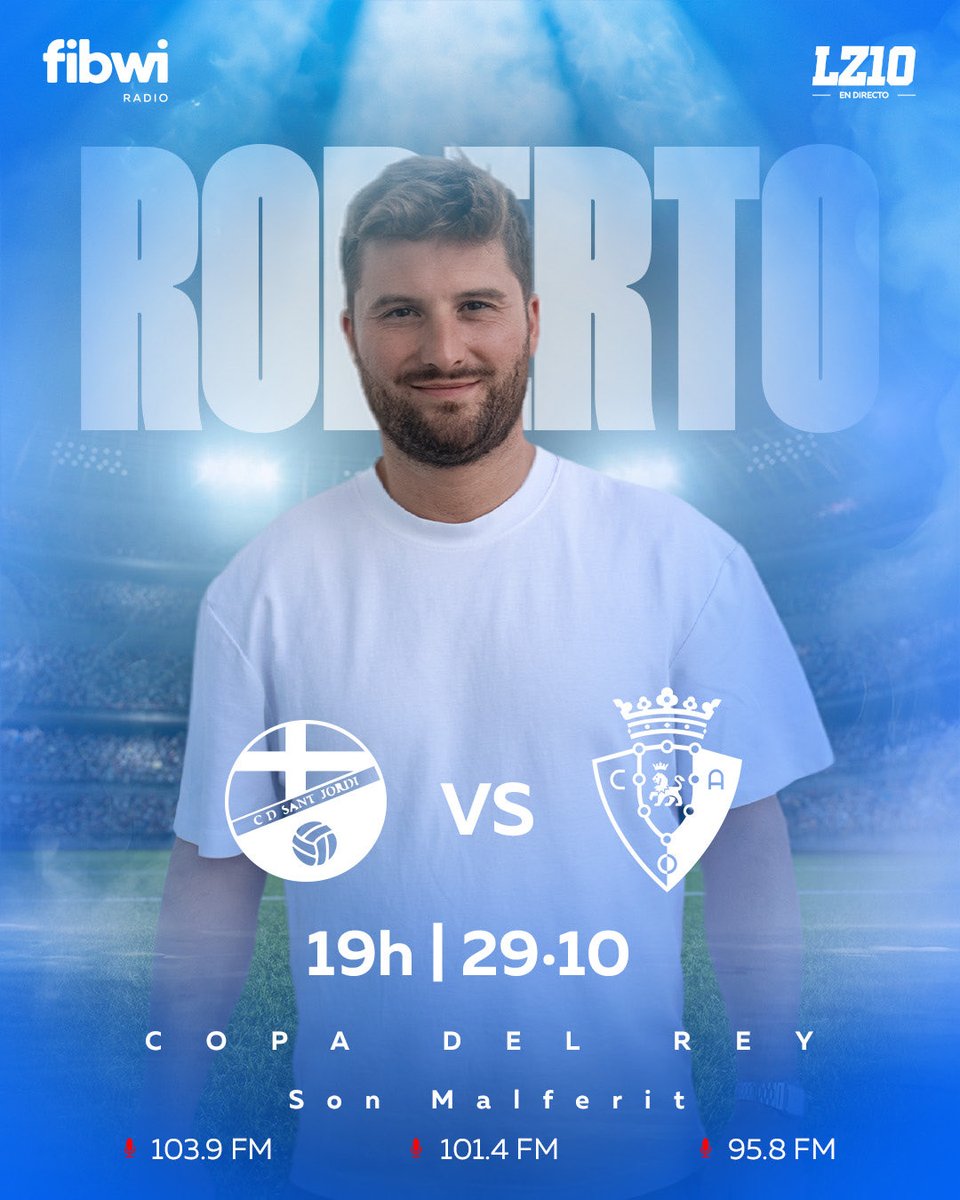 lazonadiez's tweet image. 🏆 𝐋𝐚 #𝐂𝐨𝐩𝐚𝐃𝐞𝐥𝐑𝐞𝐲 𝐞𝐧 #LZ10EnJuego 👇

⚽️ Miércoles a partir de las 17:45 horas en @fibwiradio

🎙️ Sant Jordi - @Osasuna con @robbertomateo &amp;amp; @tatovik7 en Son Malferit

🎙️Atlètic Sant Just - @RCD_Mallorca con @JUANMISB97 en Hospitalet 

🎙️ @udpoblense - @CESabadell…