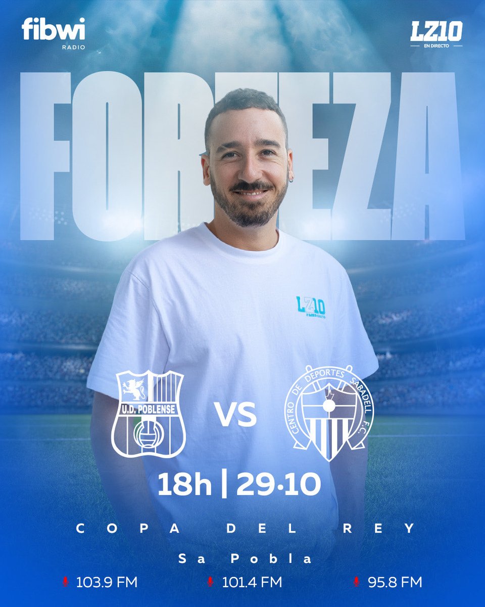 lazonadiez's tweet image. 🏆 𝐋𝐚 #𝐂𝐨𝐩𝐚𝐃𝐞𝐥𝐑𝐞𝐲 𝐞𝐧 #LZ10EnJuego 👇

⚽️ Miércoles a partir de las 17:45 horas en @fibwiradio

🎙️ Sant Jordi - @Osasuna con @robbertomateo &amp;amp; @tatovik7 en Son Malferit

🎙️Atlètic Sant Just - @RCD_Mallorca con @JUANMISB97 en Hospitalet 

🎙️ @udpoblense - @CESabadell…