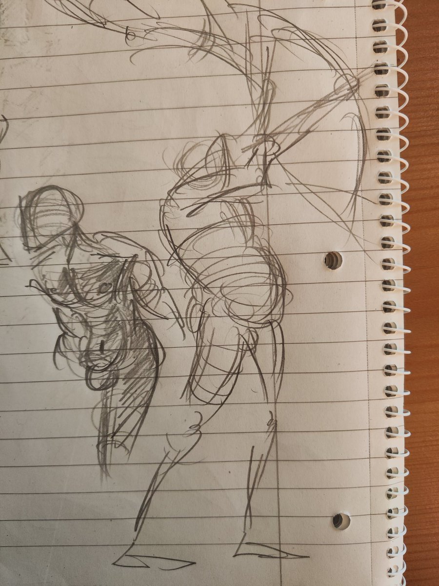 asp_cmdr's tweet image. &quot;Dad bod archer&quot;, 2025, pencil/shitty notebook